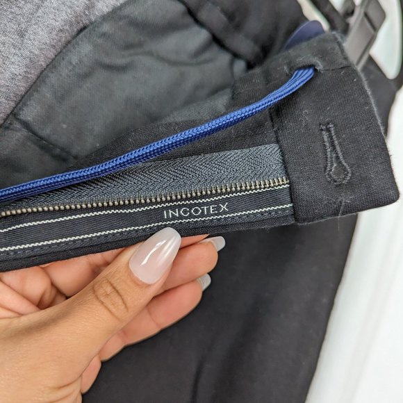 Mr Porter Incotex Black Slim Fit Slacks Size 52 - Picture 5 of 13